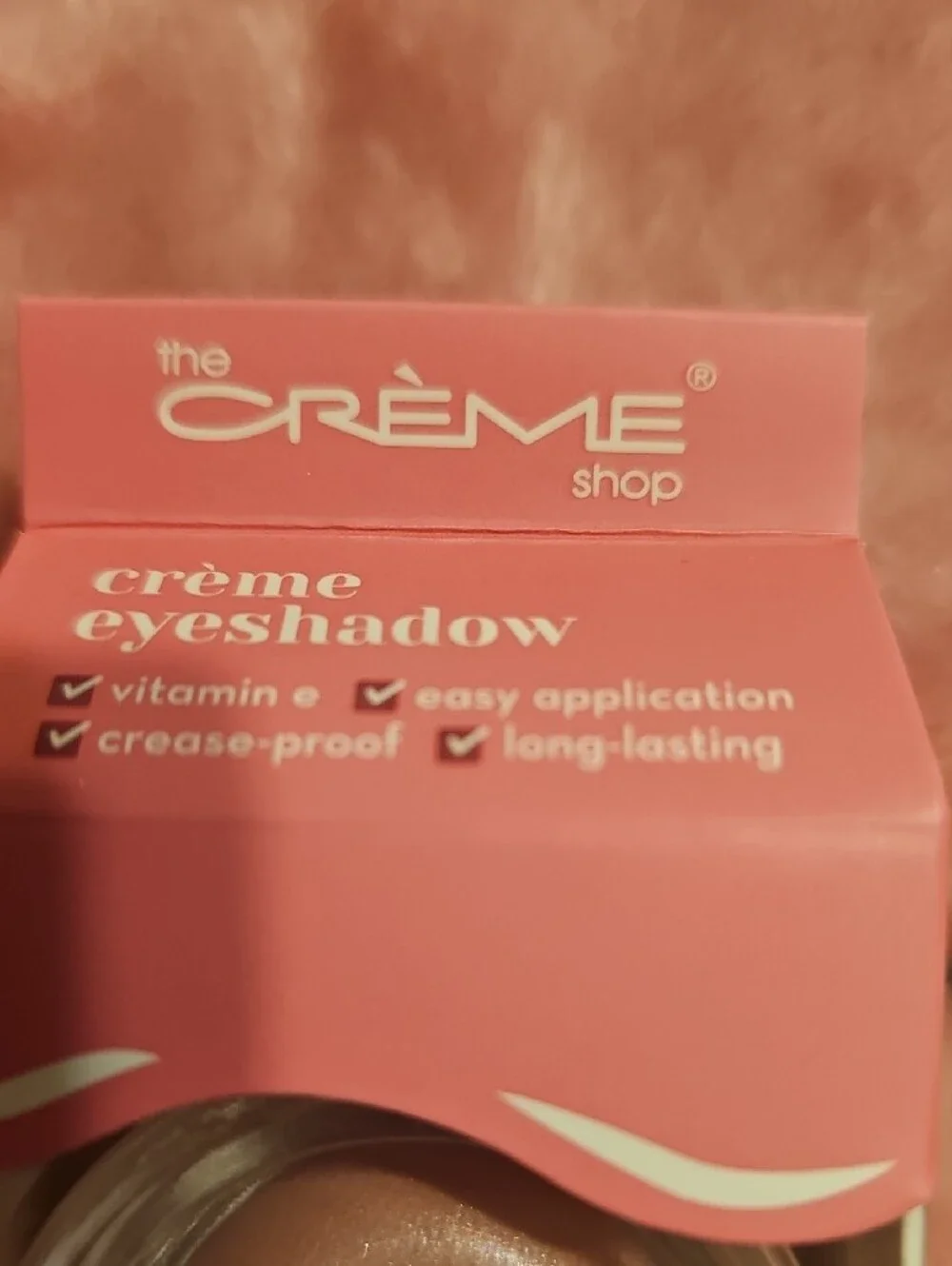 The Crème Shop Fruit Tart Cream Eyeshadow — Shimmery Pink Beige